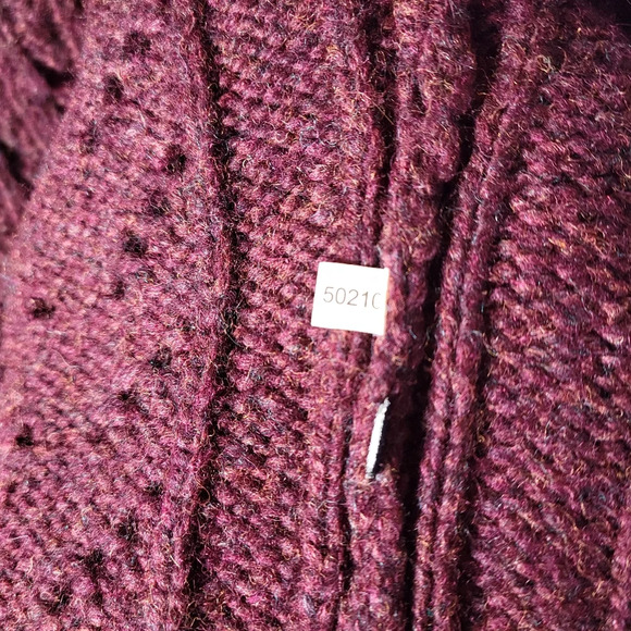 Abercrombie & Fitch Vintage 2002 Y2K Lambswool Blend Burgundy Jacket NWT - Picture 9 of 13